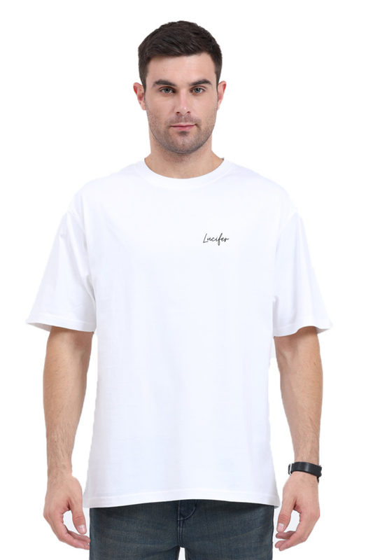 Minimalist 'Lucifer' Graphic Tee.