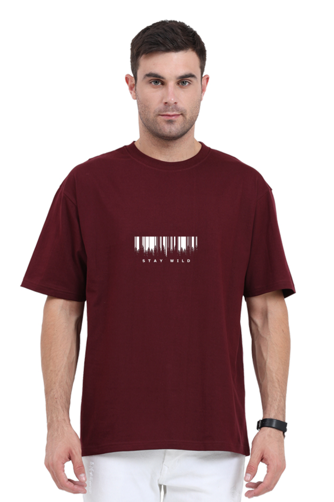 "Stay Wild" Barcode Design Unisex T-Shirt