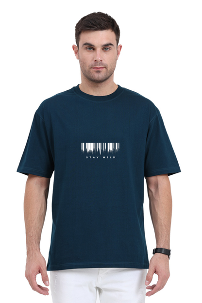 "Stay Wild" Barcode Design Unisex T-Shirt