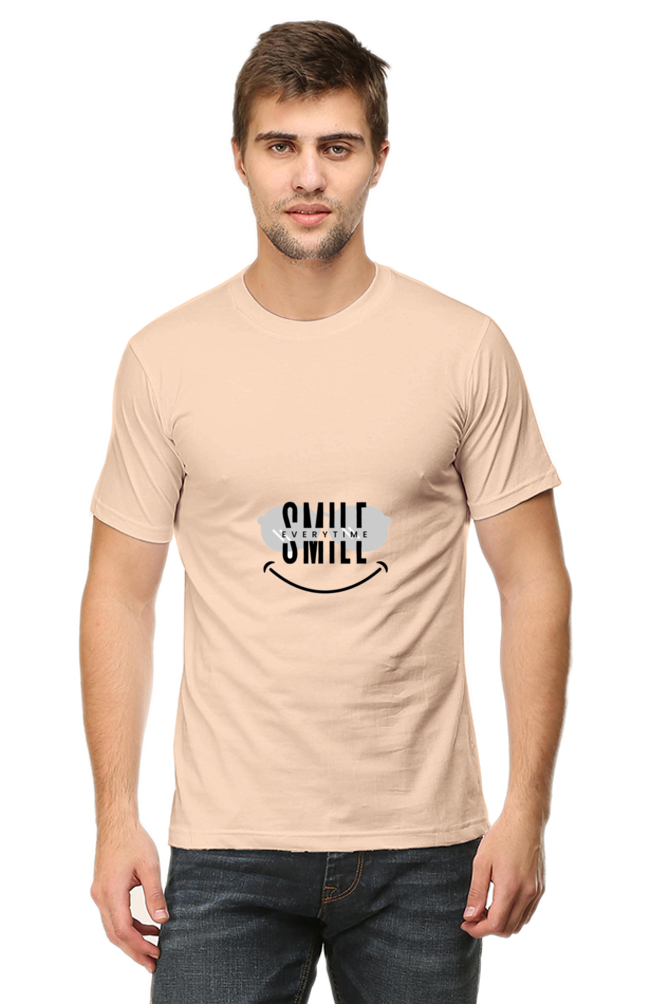 "Black and White Funny Smile Every Time T-Shirt – Playful Design – Premium Cotton – Available in Multiple Sizes"