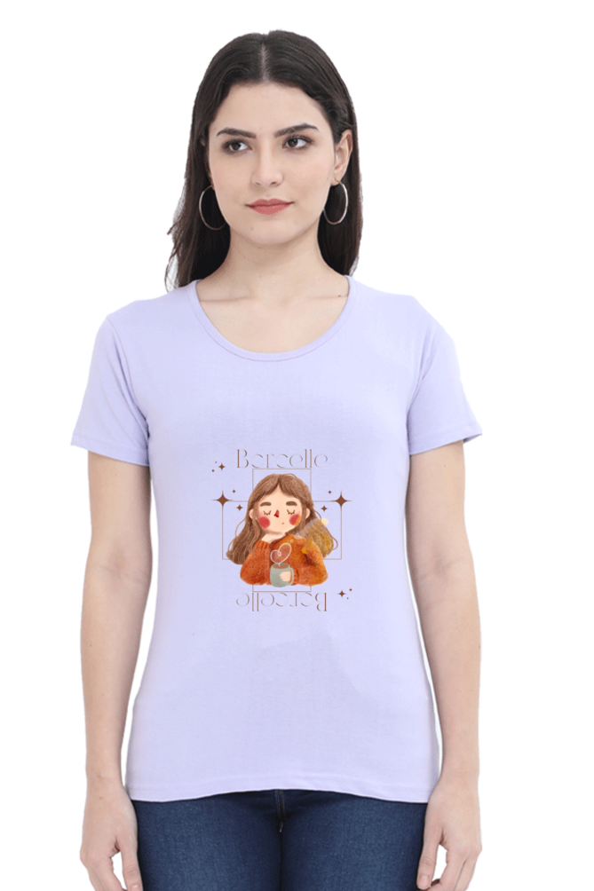 Casual Cotton Graphic T-Shirt for Girls