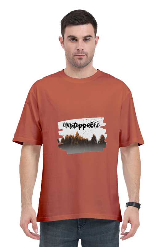 "Unstoppable Nature Forest Graphic T-Shirt – Inspirational Design – Premium Cotton – Available in Multiple Sizes"