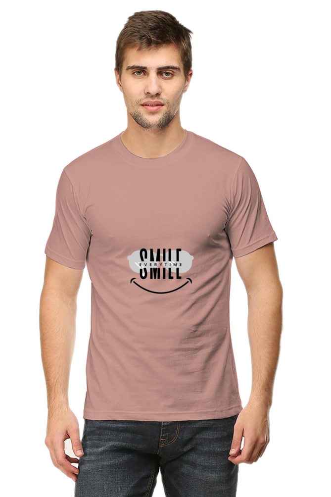 "Black and White Funny Smile Every Time T-Shirt – Playful Design – Premium Cotton – Available in Multiple Sizes"