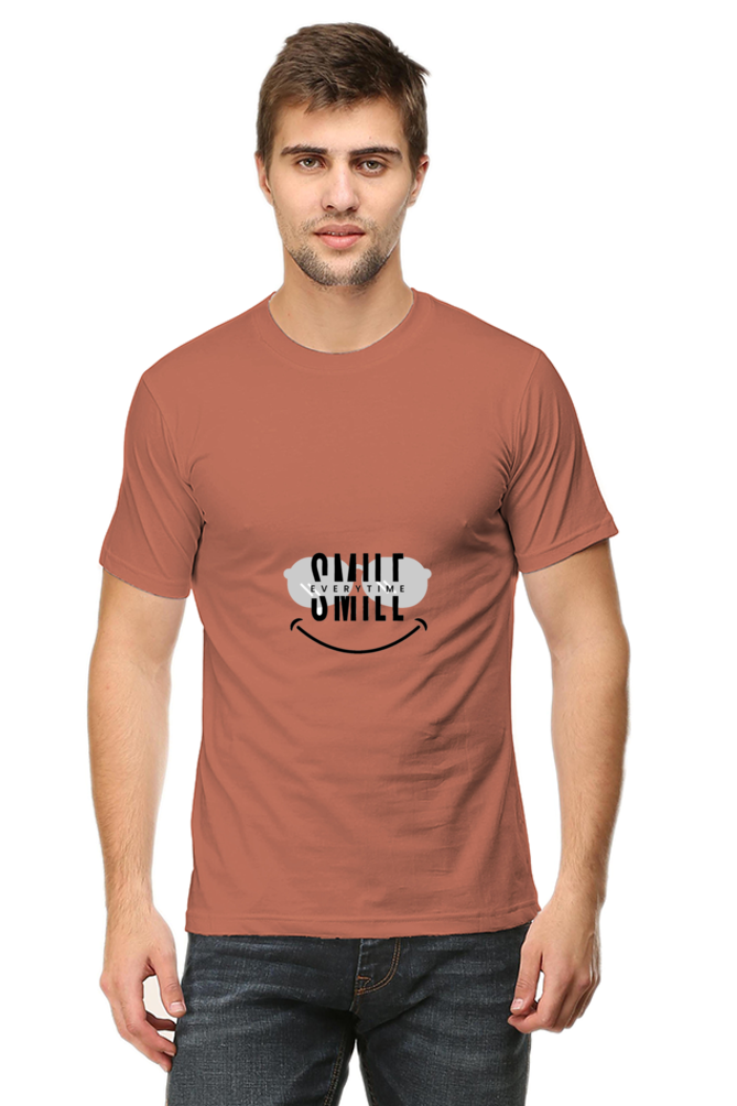 "Black and White Funny Smile Every Time T-Shirt – Playful Design – Premium Cotton – Available in Multiple Sizes"