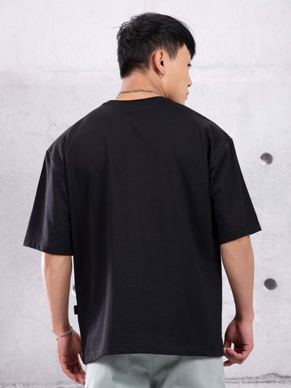 Black Oversized Premium Cotton T-Shirt